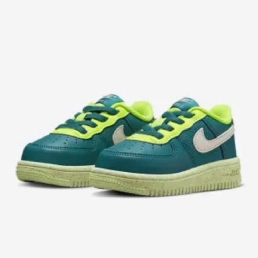 Nike Force 1 Crater NN (TD) Bright Spruce/Volt Toddler Boy's Shoes-Asst Size 6C